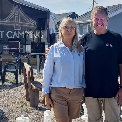 Lejrcheferne Dorthe og Ulrich Helledie på Storebælt Camping