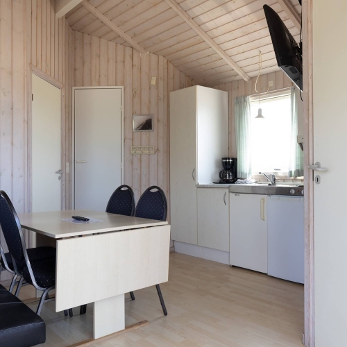 Dagligstue i hytte på 25m2 på Storebælt Camping