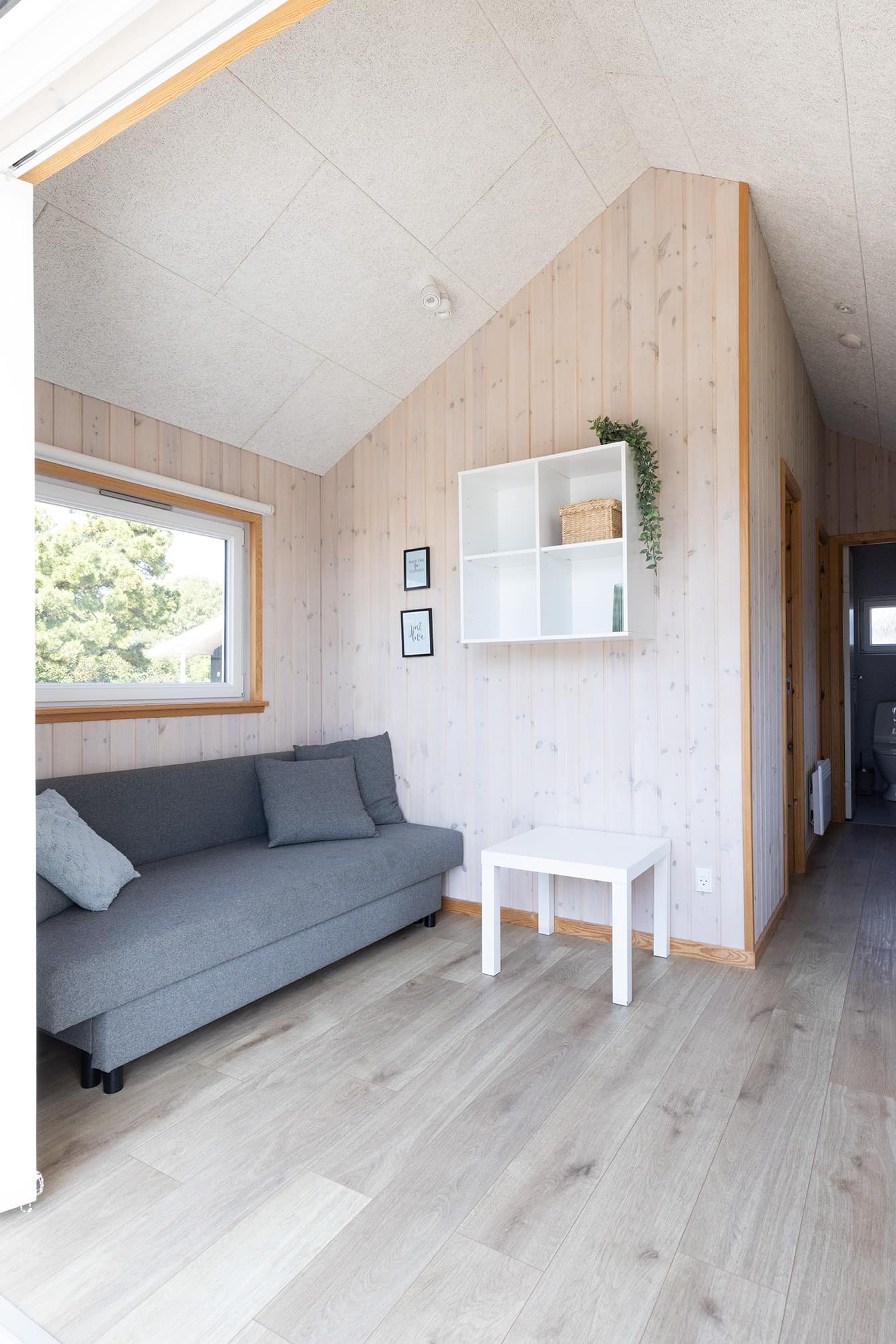 Stue i hytte på 30m2 på Storebælt Camping